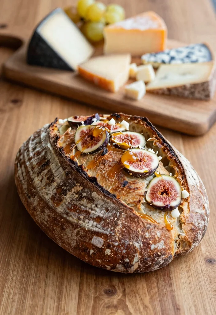 17 Italian Herb and Cheese Sourdough Bread Ideas Bakery Style - 7. Fig and Goat Cheese Elegance 1