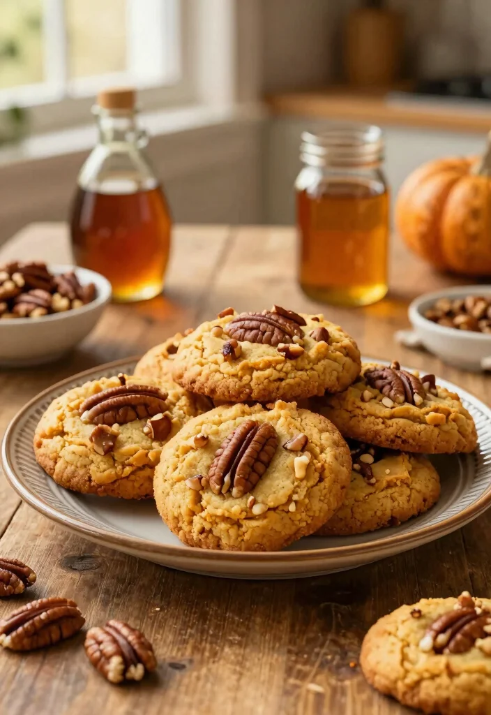 17 Pumpkin Cookie Recipe Ideas: Soft Spiced Fall Treats - 10. Pumpkin Maple Pecan Cookies 1