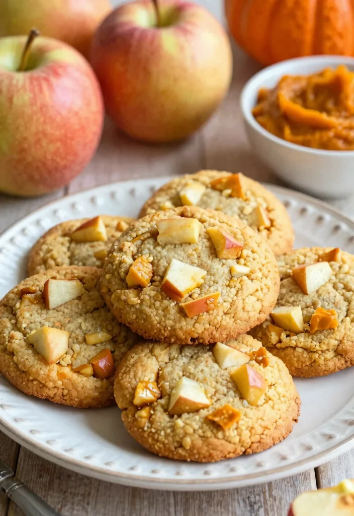 17 Pumpkin Cookie Recipe Ideas: Soft Spiced Fall Treats - 15. Pumpkin Apple Cookies 1