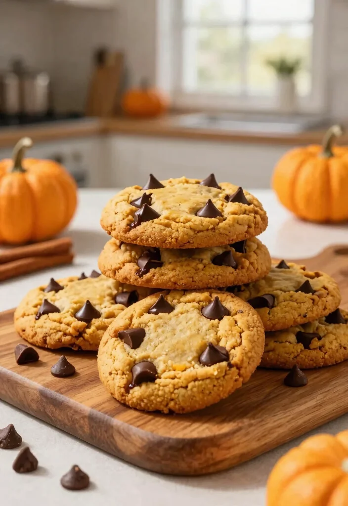 17 Pumpkin Cookie Recipe Ideas: Soft Spiced Fall Treats - 3. Chewy Pumpkin Chocolate Chip Cookies 1