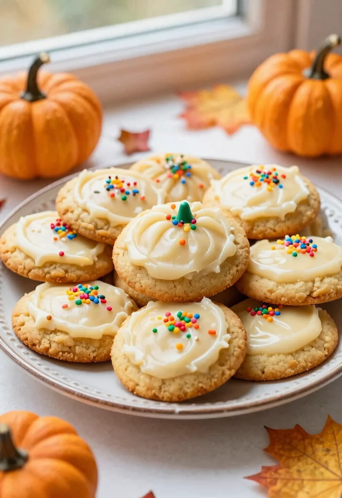 17 Pumpkin Cookie Recipe Ideas: Soft Spiced Fall Treats - 5. Frosted Pumpkin Sugar Cookies 1