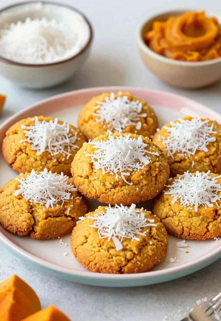 17 Pumpkin Cookie Recipe Ideas: Soft Spiced Fall Treats - 8. Pumpkin Coconut Cookies 1