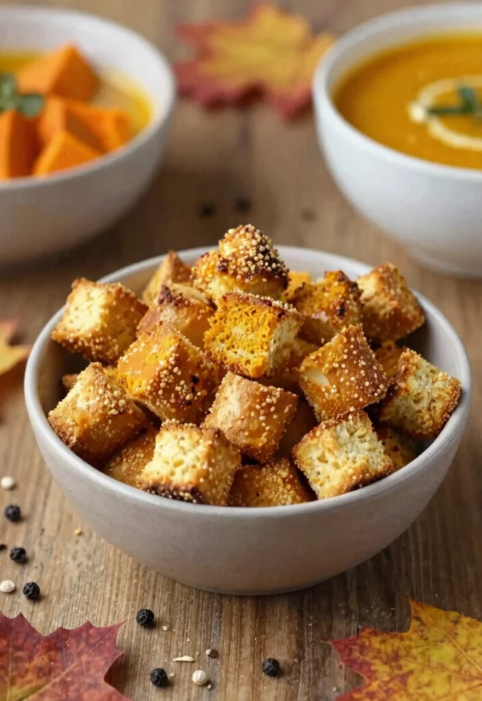 17 Pumpkin Spice Sourdough Bread Ideas Cozy Fall Loaves - 12. Pumpkin Spice Sourdough Croutons 1