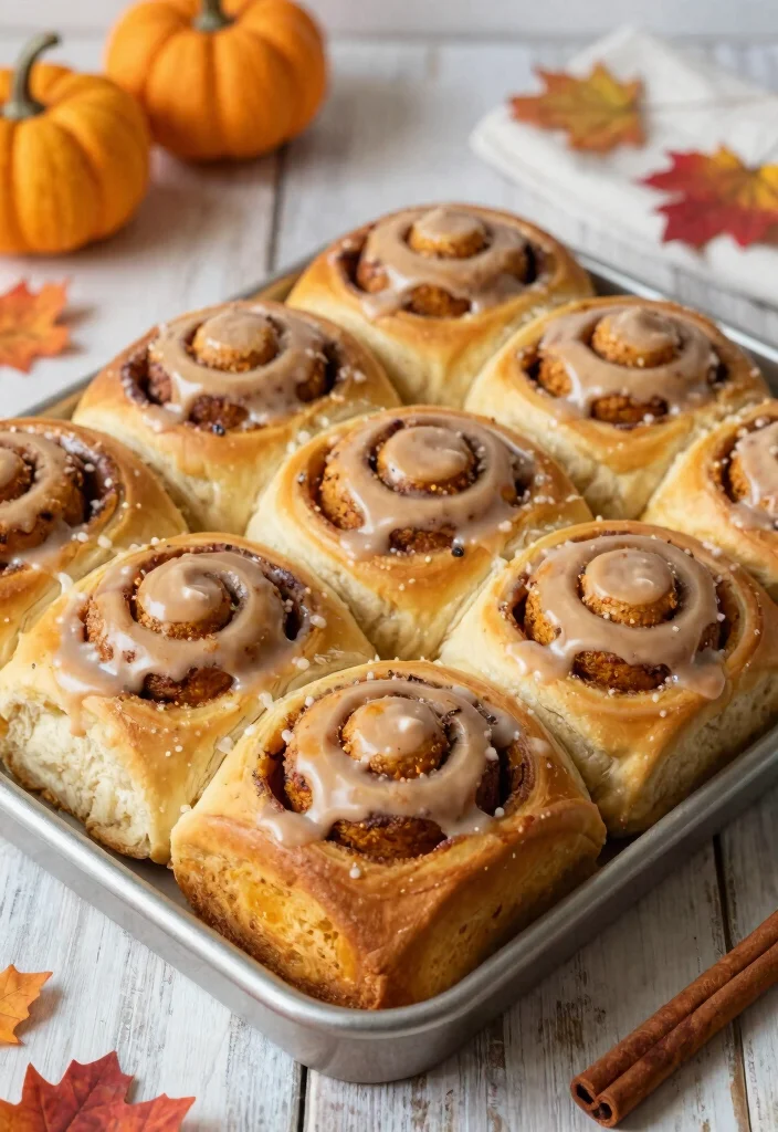 17 Pumpkin Spice Sourdough Bread Ideas Cozy Fall Loaves - 7. Pumpkin Spice Sourdough Cinnamon Rolls 1