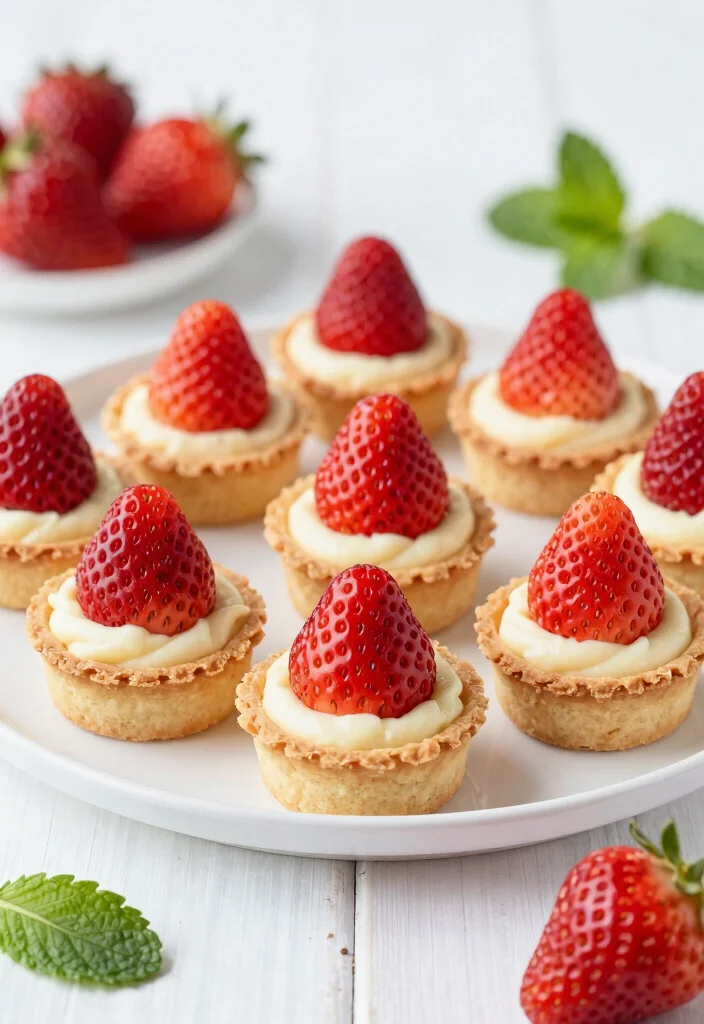 17 Strawberry Shortcake Cheesecake Ideas Fruity Creamy Layers - 12. Strawberry Shortcake Cheesecake Tarts 1