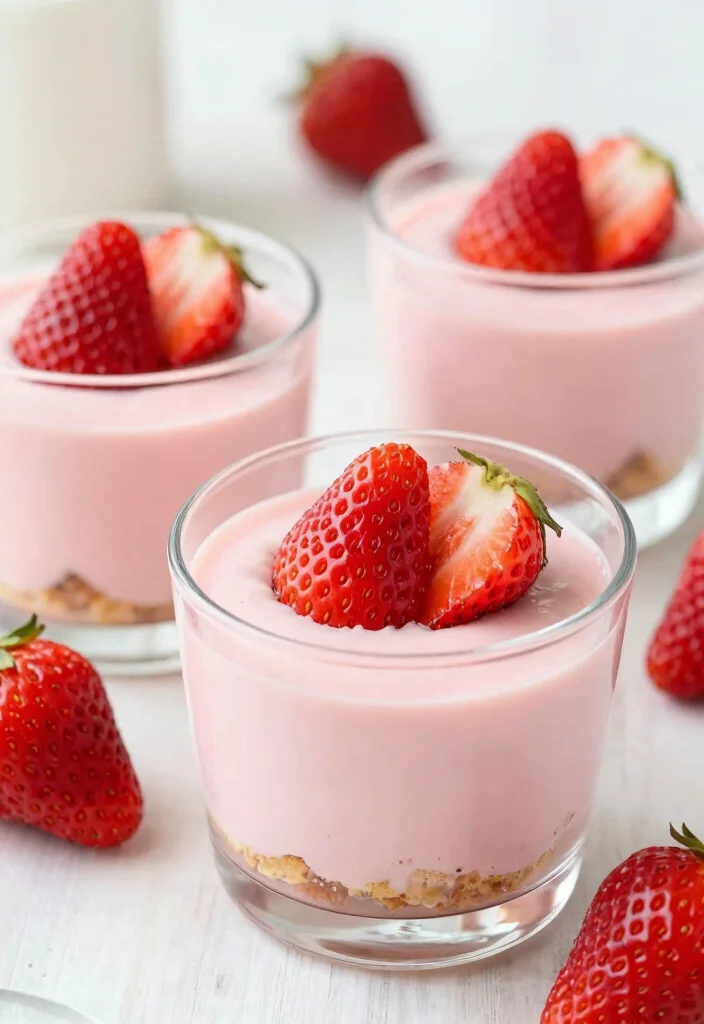 17 Strawberry Shortcake Cheesecake Ideas Fruity Creamy Layers - 16. Strawberry Shortcake Cheesecake Pudding 1