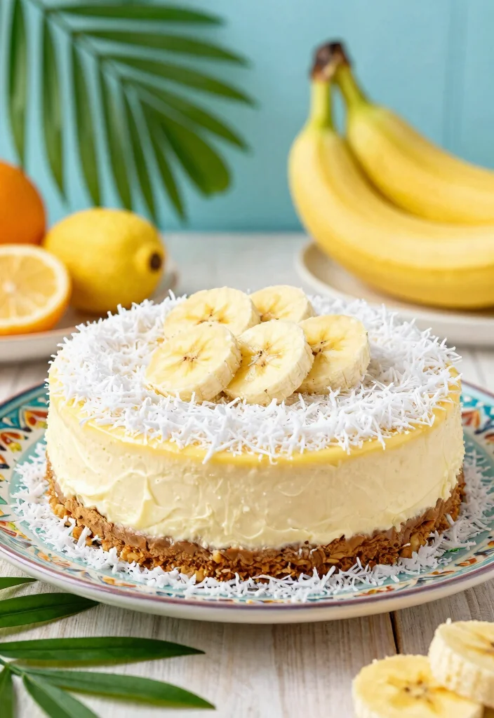 18 Banana Pudding Cheesecake Ideas: Creamy Southern Fusion - 10. Banana Pudding Cheesecake with Coconut 1