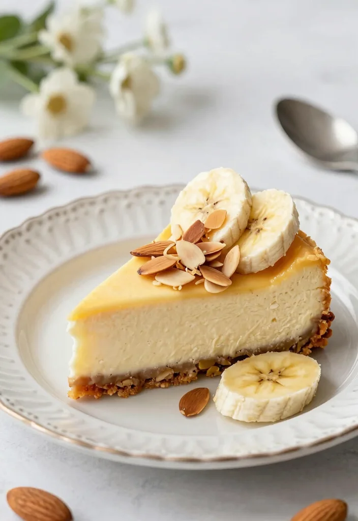 18 Banana Pudding Cheesecake Ideas: Creamy Southern Fusion - 14. Almond Banana Pudding Cheesecake 1
