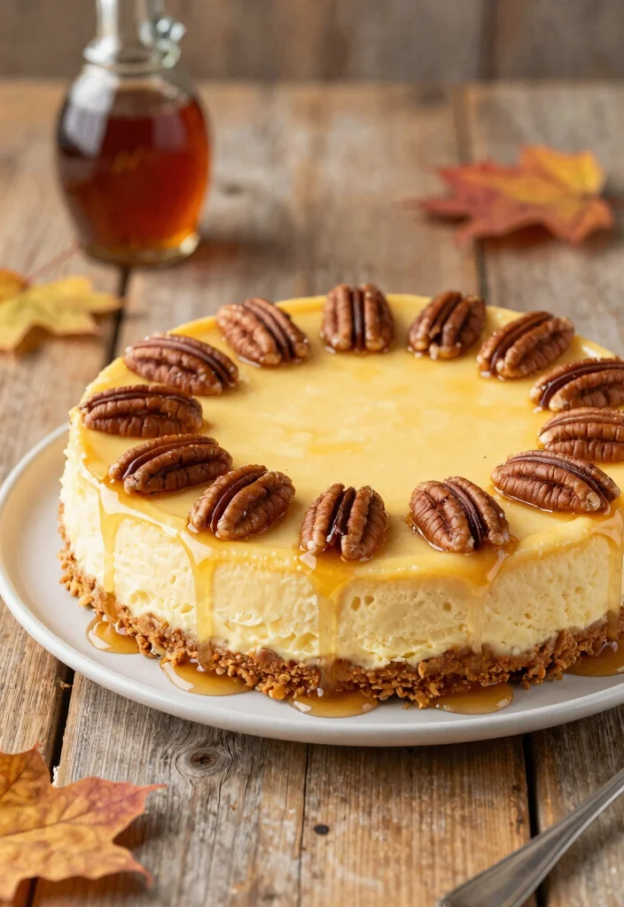 18 Banana Pudding Cheesecake Ideas: Creamy Southern Fusion - 16. Maple Banana Pudding Cheesecake 1