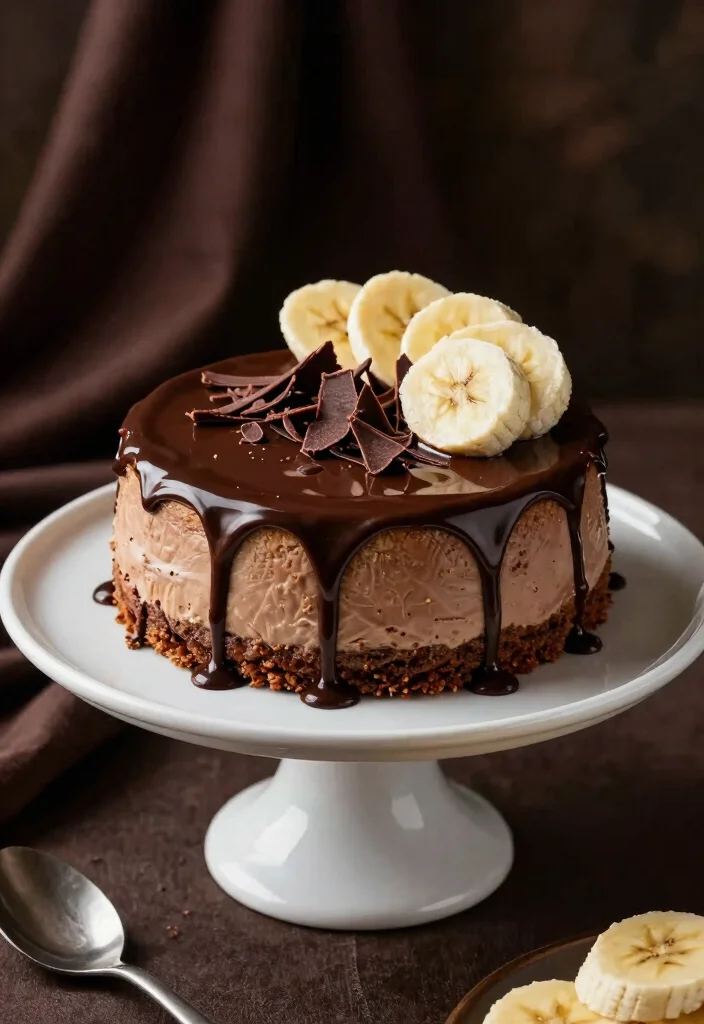 18 Banana Pudding Cheesecake Ideas: Creamy Southern Fusion - 4. Chocolate Banana Pudding Cheesecake 1