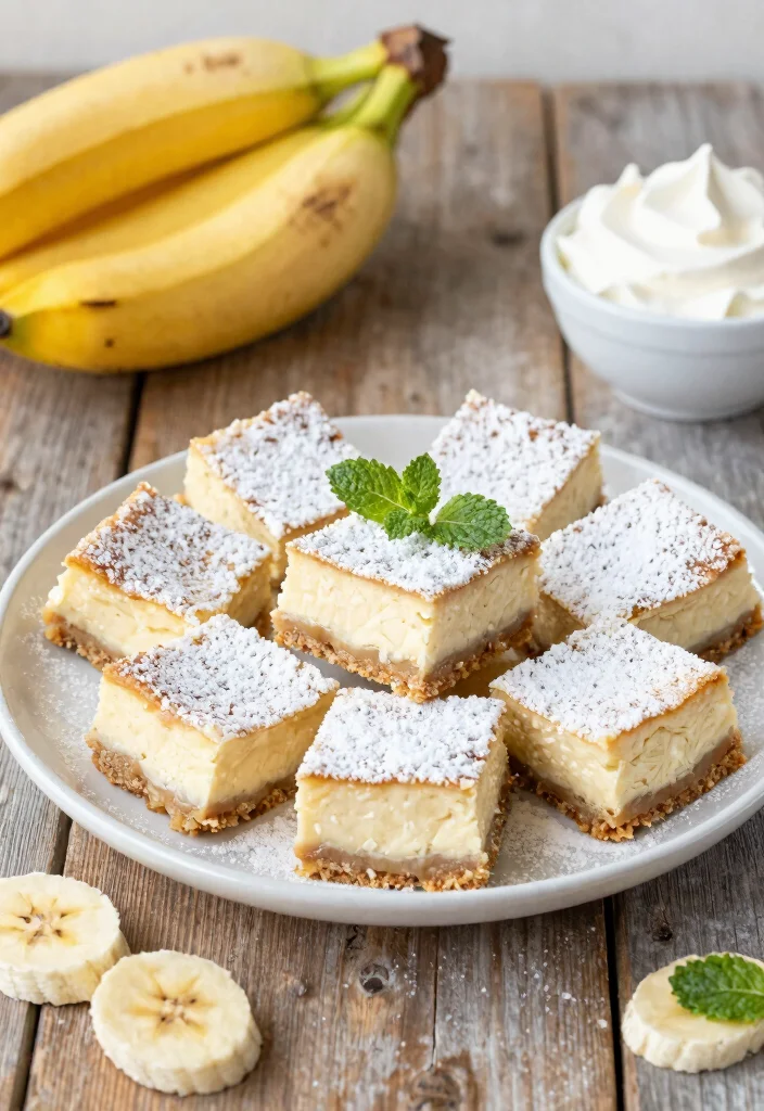 18 Banana Pudding Cheesecake Ideas: Creamy Southern Fusion - 7. Banana Pudding Cheesecake Bars 1