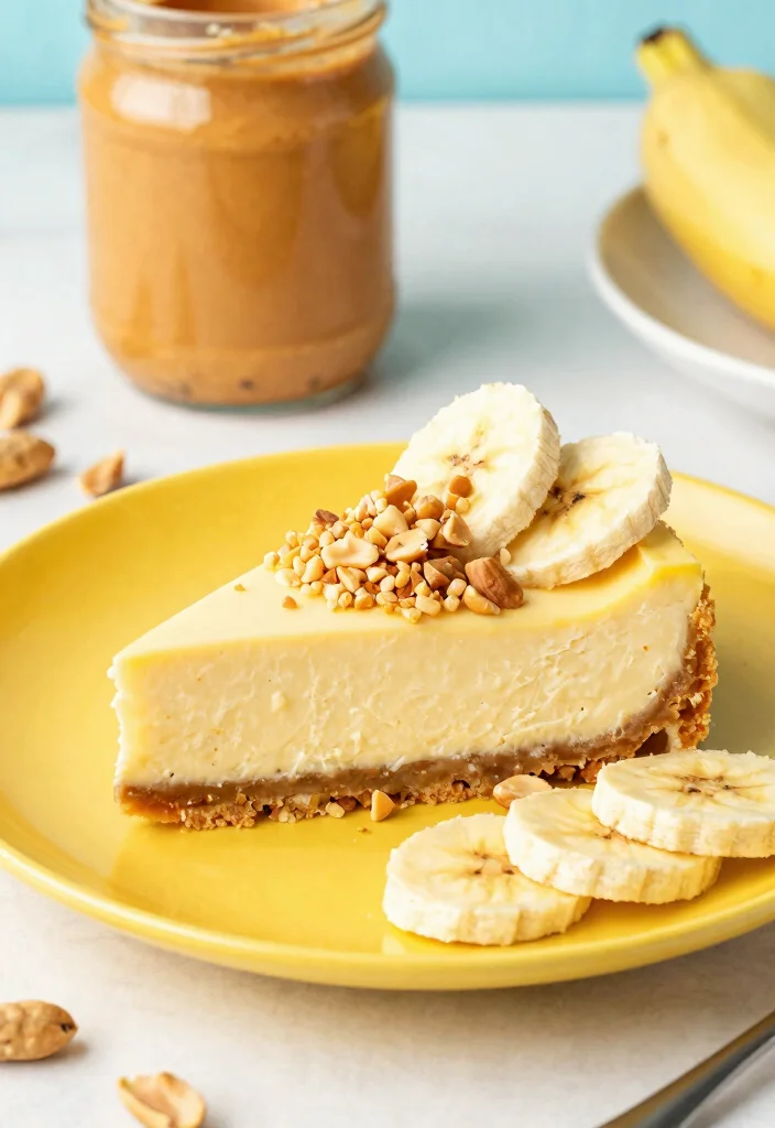 18 Banana Pudding Cheesecake Ideas: Creamy Southern Fusion - 9. Peanut Butter Banana Pudding Cheesecake 1