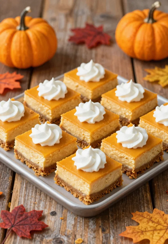 18 Fall Cheesecake Recipes Cozy Seasonal Flavors - 13. Pumpkin Cheesecake Bars 1