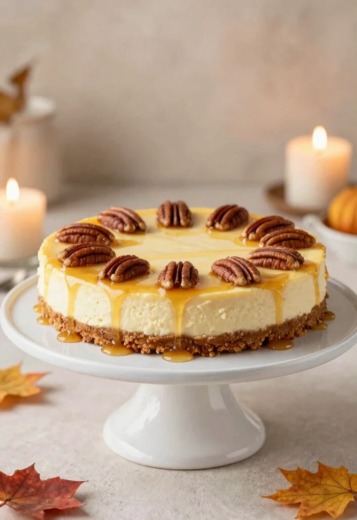 18 Fall Cheesecake Recipes Cozy Seasonal Flavors - 16. Maple Pecan Pie Cheesecake 1