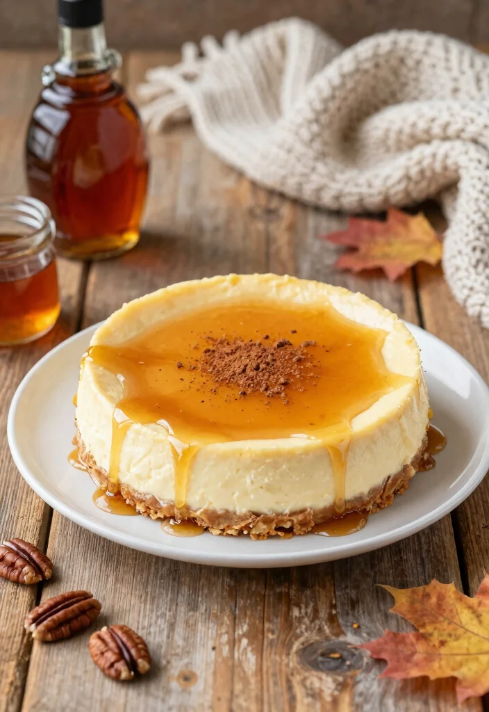 18 Fall Cheesecake Recipes Cozy Seasonal Flavors - 4. Maple Cheesecake 1