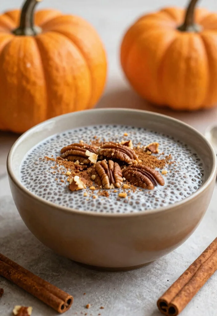 18 High Protein Chia Seed Pudding Ideas Filling Healthy Bowls - 5. Pumpkin Spice Chia Pudding 1