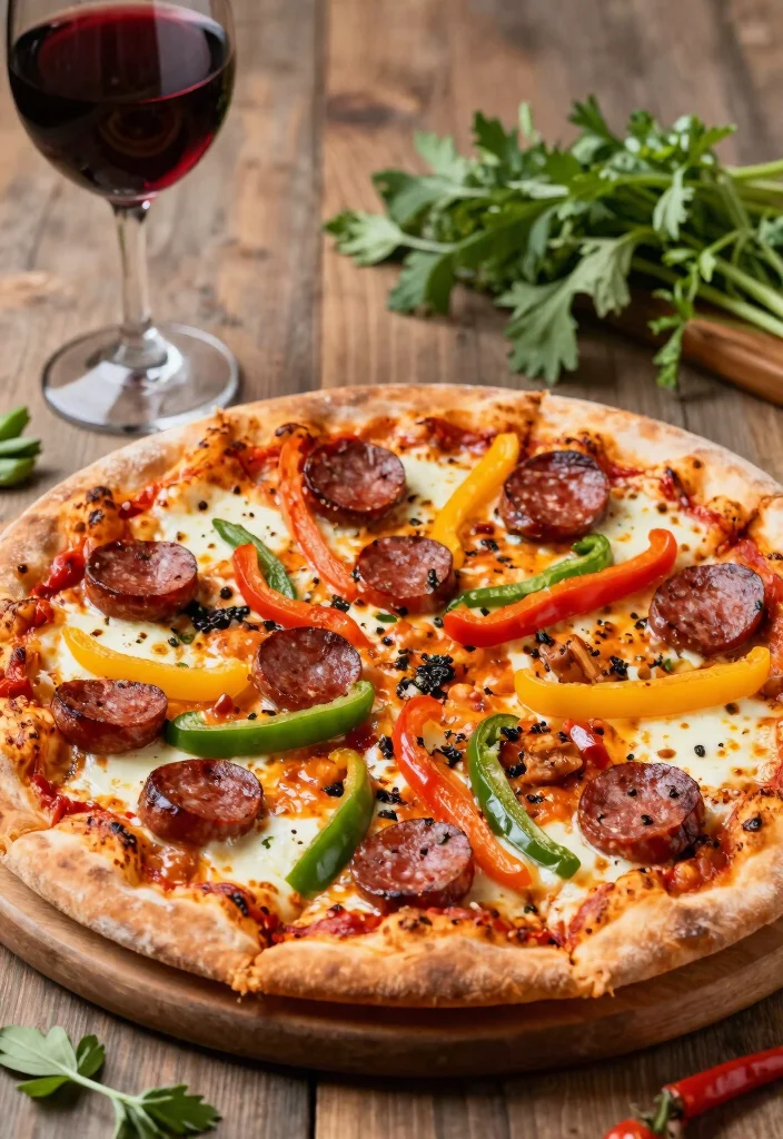 18 Ooni Pizza Oven Recipes Neapolitan Style at Home - 17. Spicy Sausage and Peppers Pizza 1