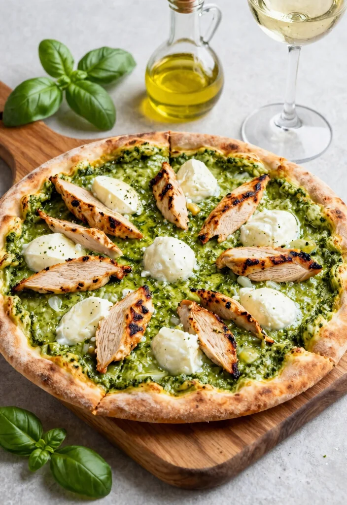 18 Ooni Pizza Oven Recipes Neapolitan Style at Home - 4. Pesto Chicken Pizza 1