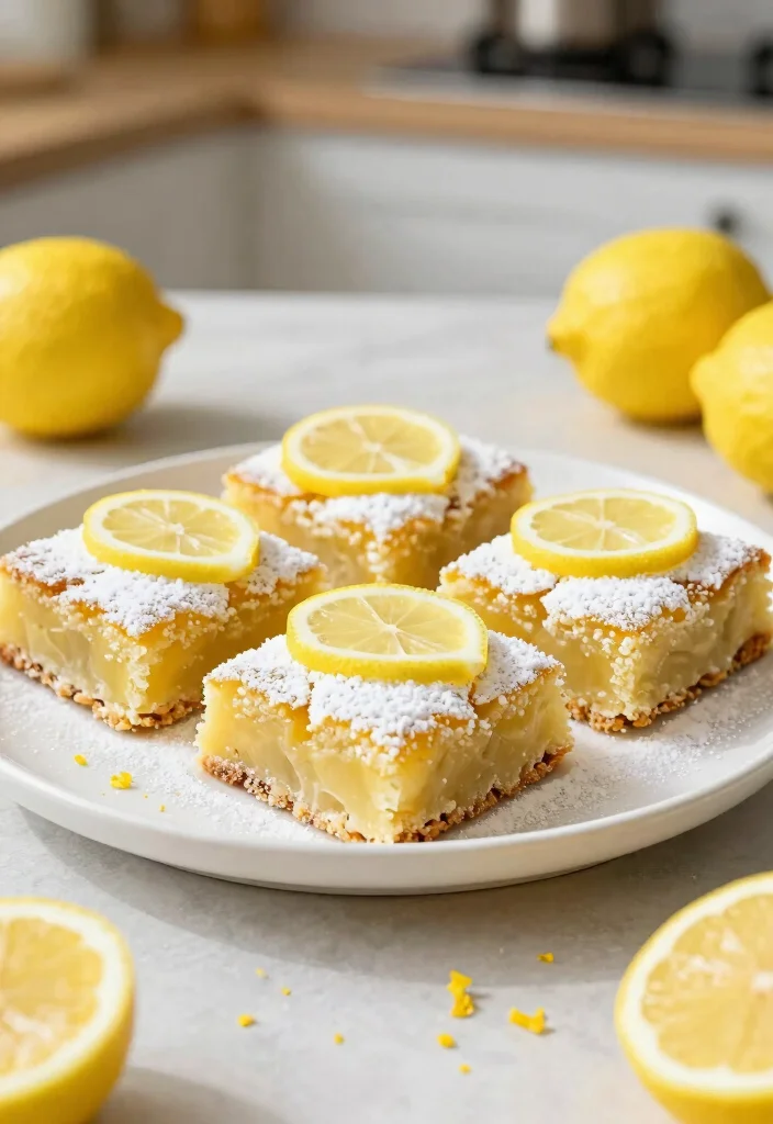 18 Sourdough Recipes Desserts: Sweet Naturally Leavened Treats - 15. Sourdough Lemon Bars 1