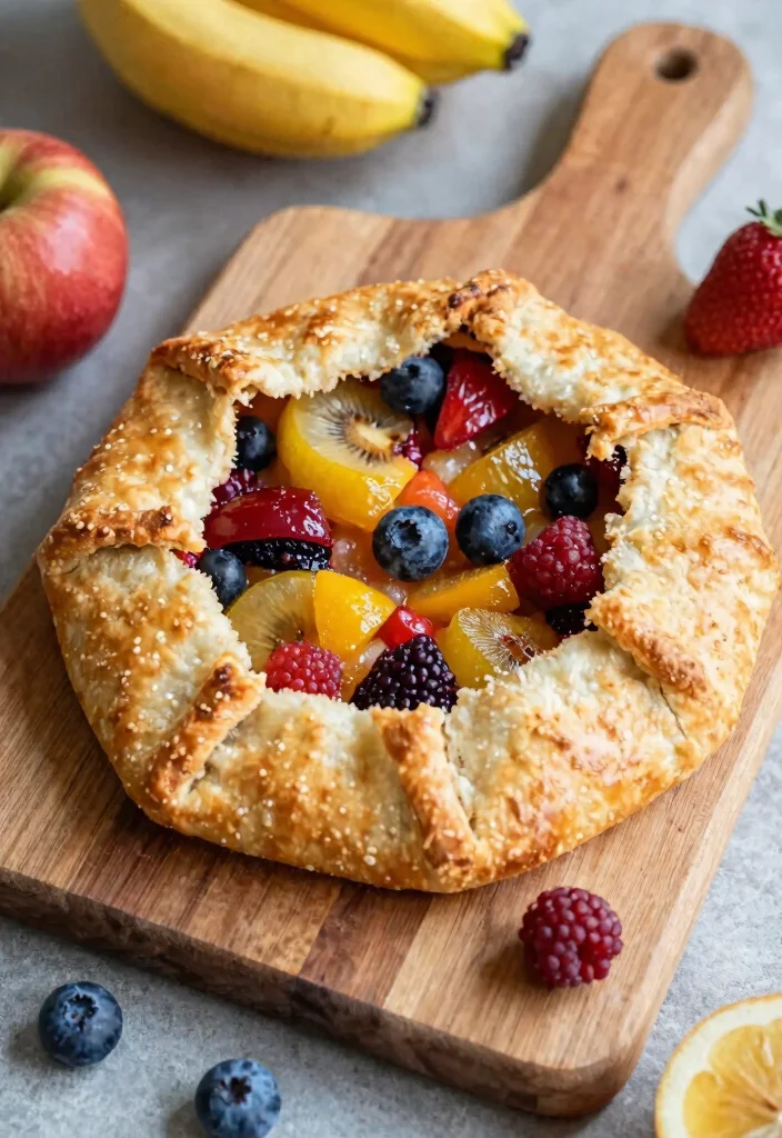 18 Sourdough Recipes Desserts: Sweet Naturally Leavened Treats - 16. Sourdough Fruit Galette 1
