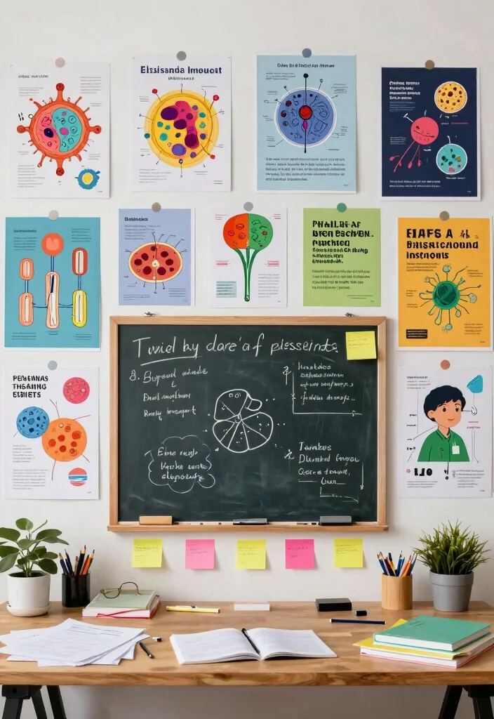 14 The Fundamental Unit of Life Notes Ideas for Creative Study Layout - 3. Educational Wall Art: Infuse Inspiration 1