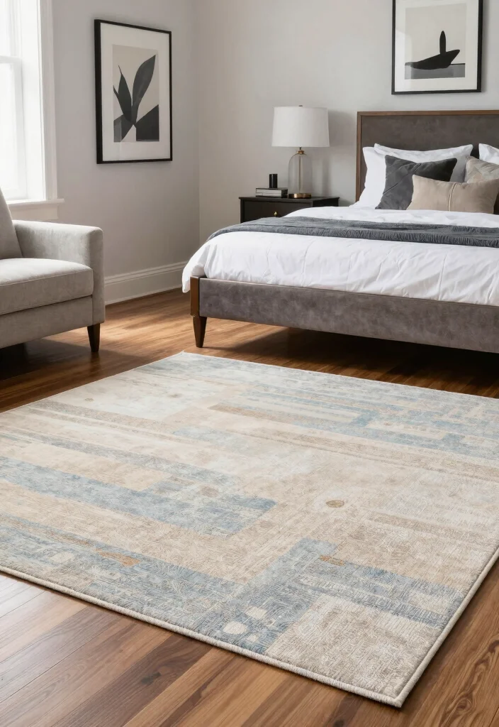 15 Bedroom Rug Aesthetic Ideas That Elevate Your Space - 13. Transitional Rugs for Versatility 1
