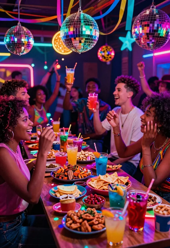 15 Stand de Glitter Para Fiestas Ideas With Sparkly Fun - 4. Fun and Funky Neon Glitter Stands 1