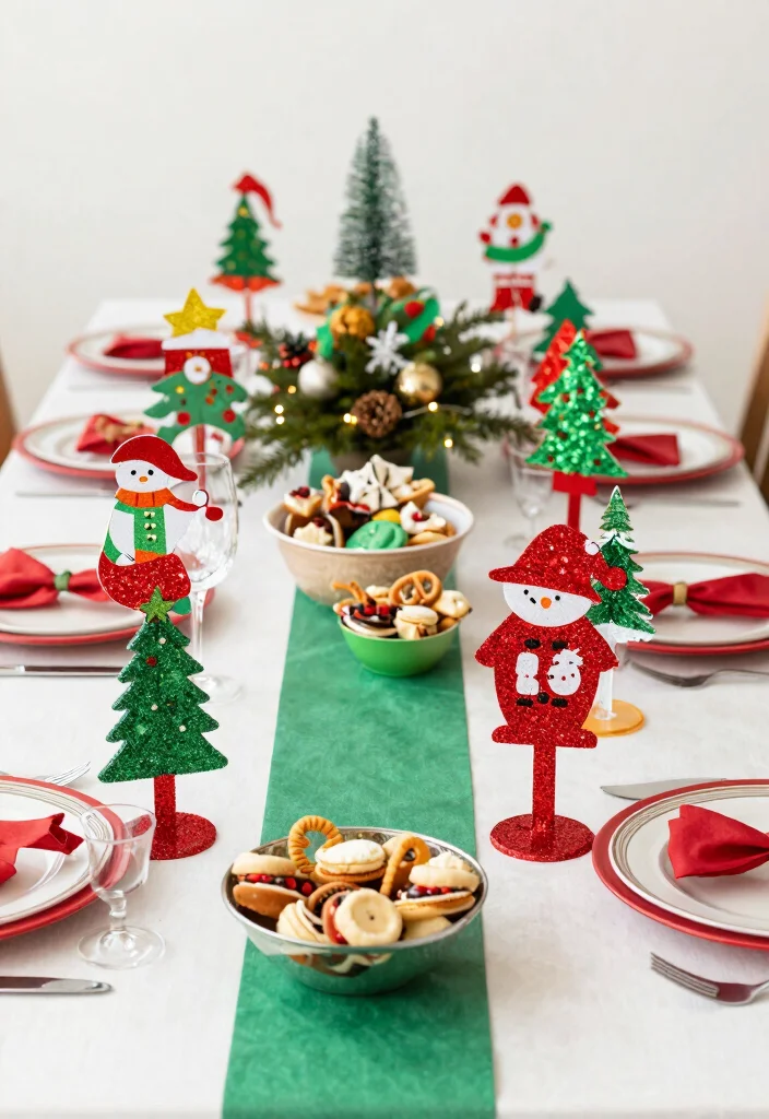 15 Stand de Glitter Para Fiestas Ideas With Sparkly Fun - 9. Festive Holiday Glitter Stands 1