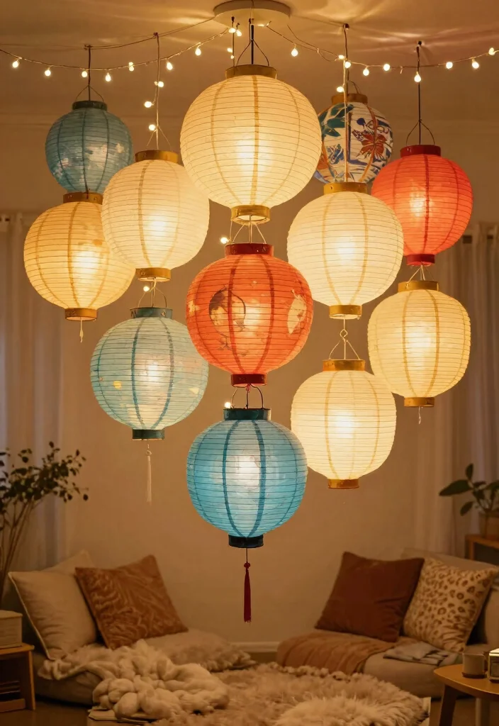 16 Aesthetic Lamp Night Ideas With Cozy Glow Vibes - 10. DIY Paper Lanterns 1