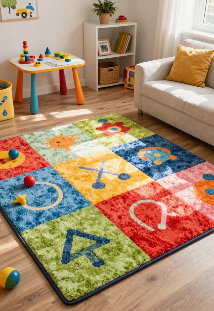 16 Animal Crossing Rug Design Ideas for a Cute Island - 10. Multi-Functional Rugs 1