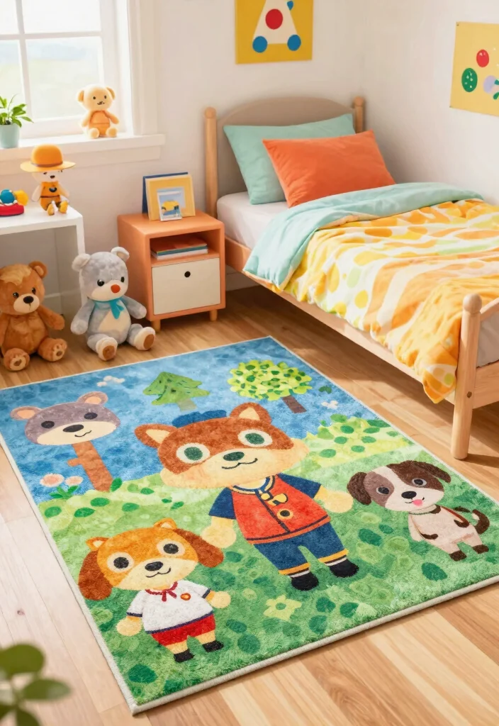 16 Animal Crossing Rug Design Ideas for a Cute Island - 7. Animal Prints 1
