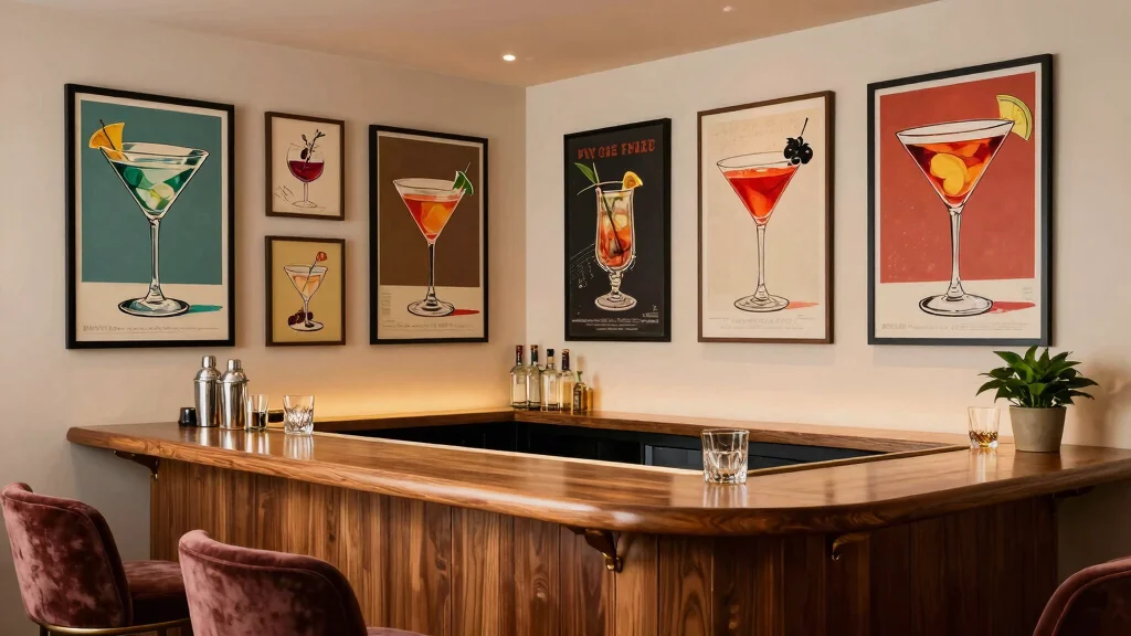 16 Martini Wall Art Ideas With Retro Glam Touch
