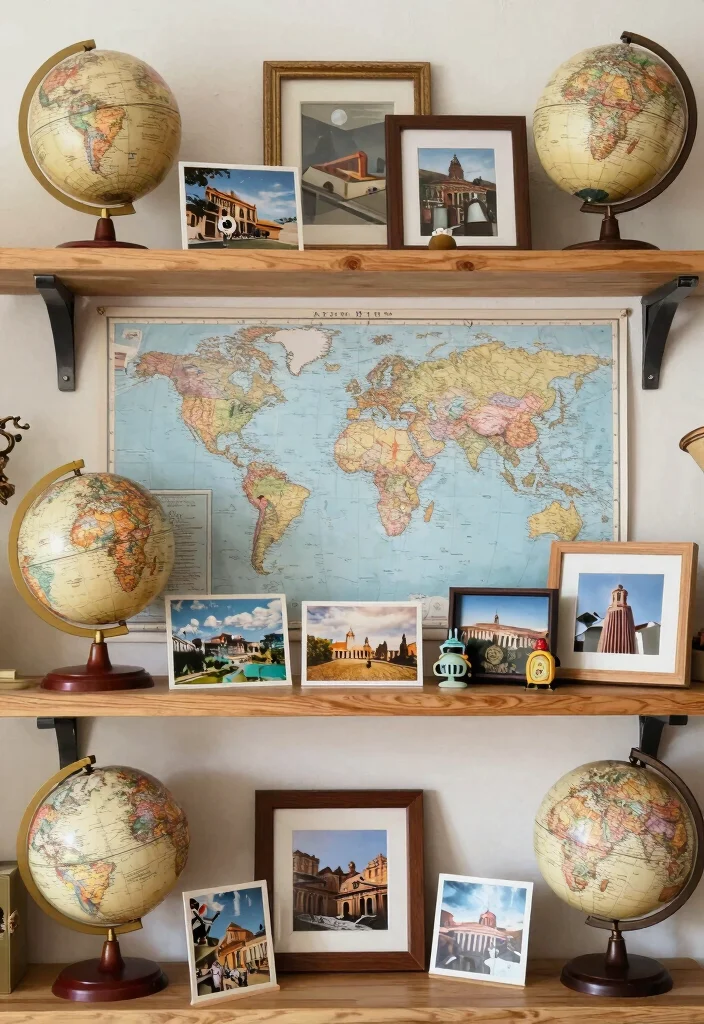 16 Wall Shelf Decor Ideas That Transform Blank Walls - 6. Themed Decor Collections 1