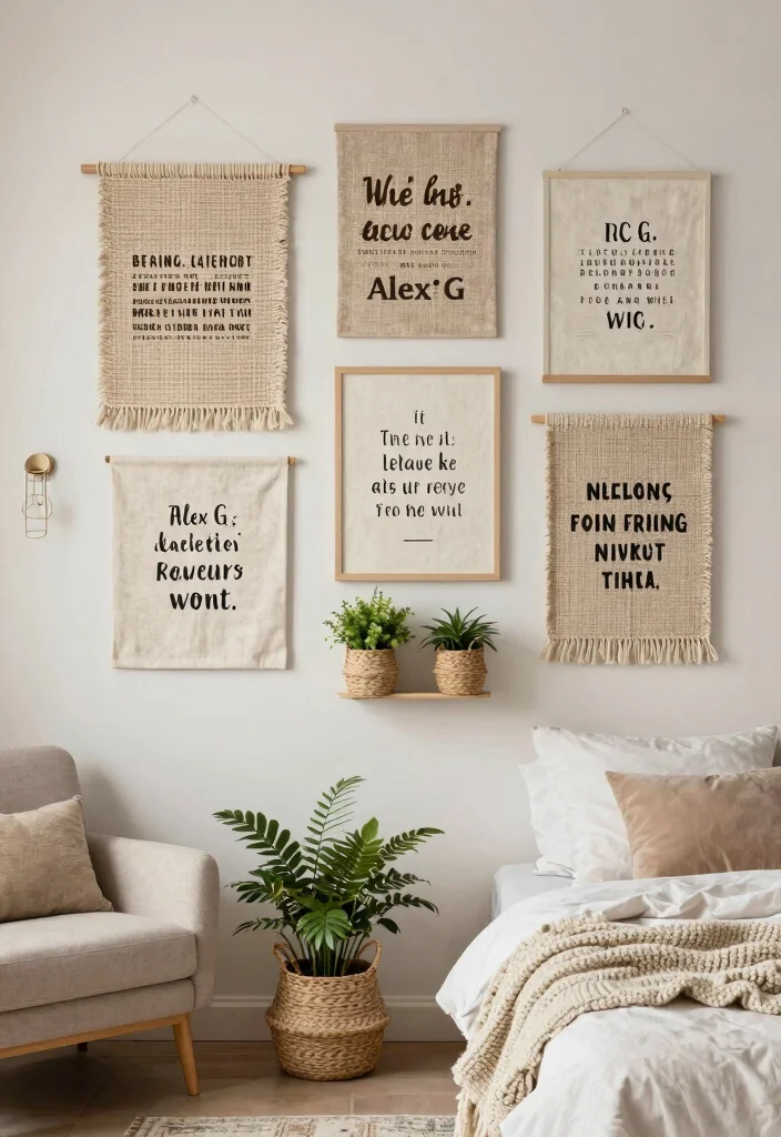 17 Alex G Poster Ideas for an Indie Aesthetic Room - 7. Textured Wall Art 1