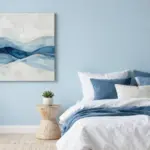 17 Blue Wall Art Bedroom Ideas With Calm Modern Energy