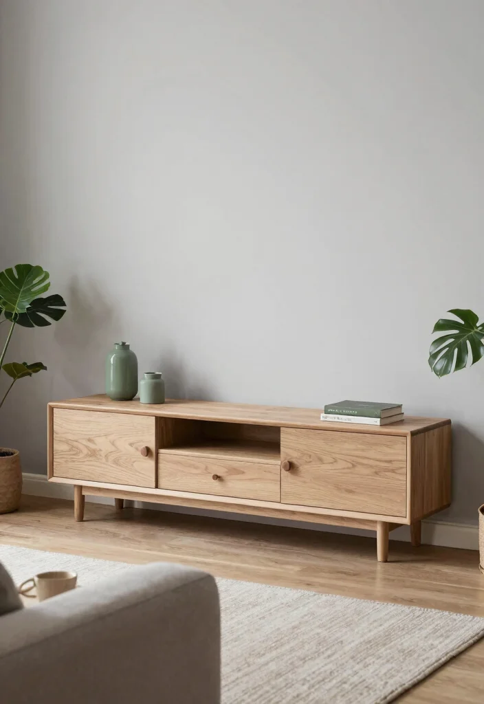 17 Japandi TV Unit Design Ideas With Minimal Warm Style - 6. Earthy Color Palettes 1