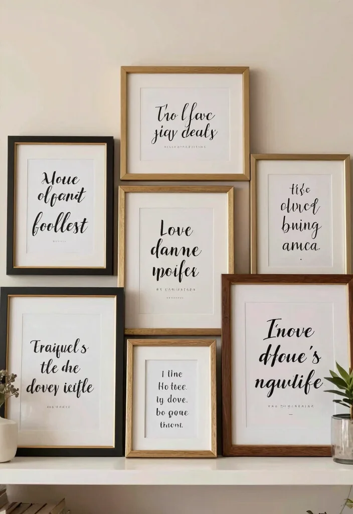 17 Shelf Decor Bedroom Ideas With Cozy Personality - 17. Inspirational Quotes 1