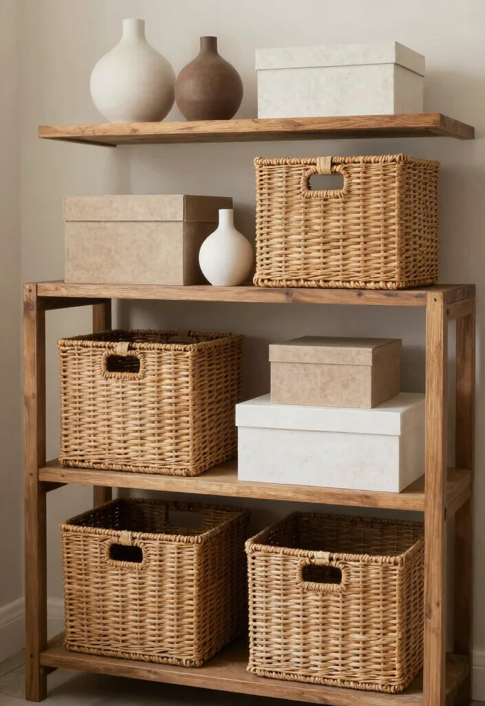 17 Shelf Decor Bedroom Ideas With Cozy Personality - 6. Functional Storage Solutions 1