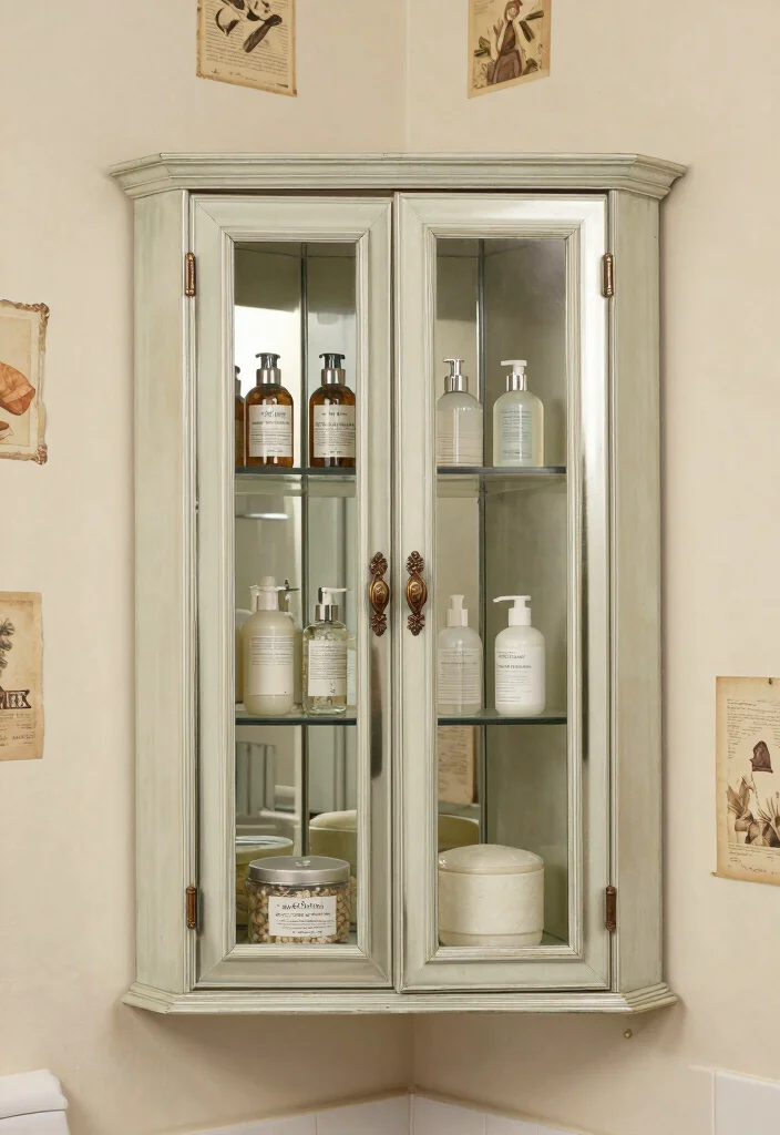 18 Antique Bathroom Mirror Ideas With Timeless Elegance - 6. Mirrored Cabinets 1