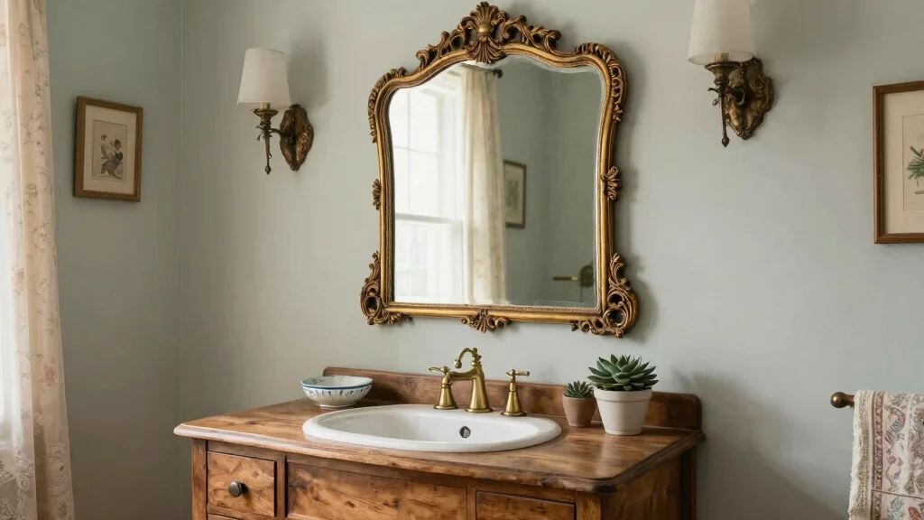 18 Antique Bathroom Mirror Ideas With Timeless Elegance
