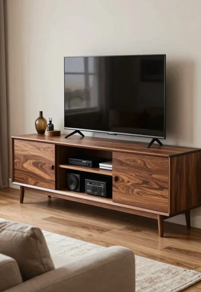 18 TV Unit Design Small Space Ideas That Maximize Style - 12. Elegant Media Cabinets 1