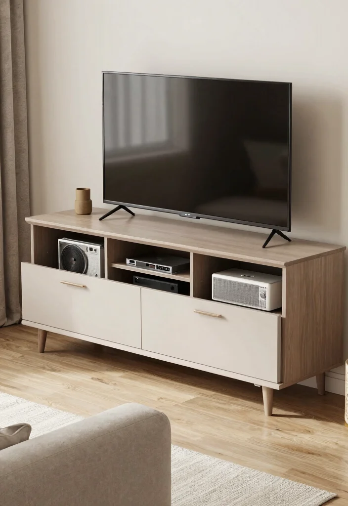 18 TV Unit Design Small Space Ideas That Maximize Style - 9. Smart Storage Solutions 1