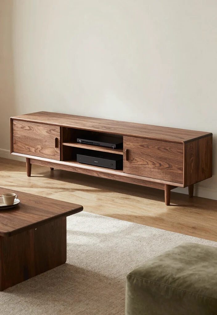 18 Wooden TV Stand Designs Ideas With Modern Rustic Appeal - 9. Dual-Purpose Designs 1
