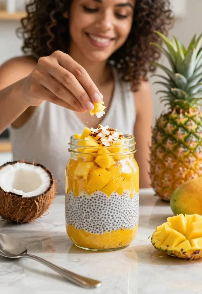 10 Chia Pudding Breakfast Recipes That Hold Layers When Jarred - 1. Tropical Paradise Layered Chia Pudding 1