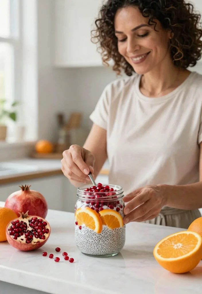 10 Chia Pudding Breakfast Recipes That Hold Layers When Jarred - 10. Pomegranate Citrus Chia Pudding 1
