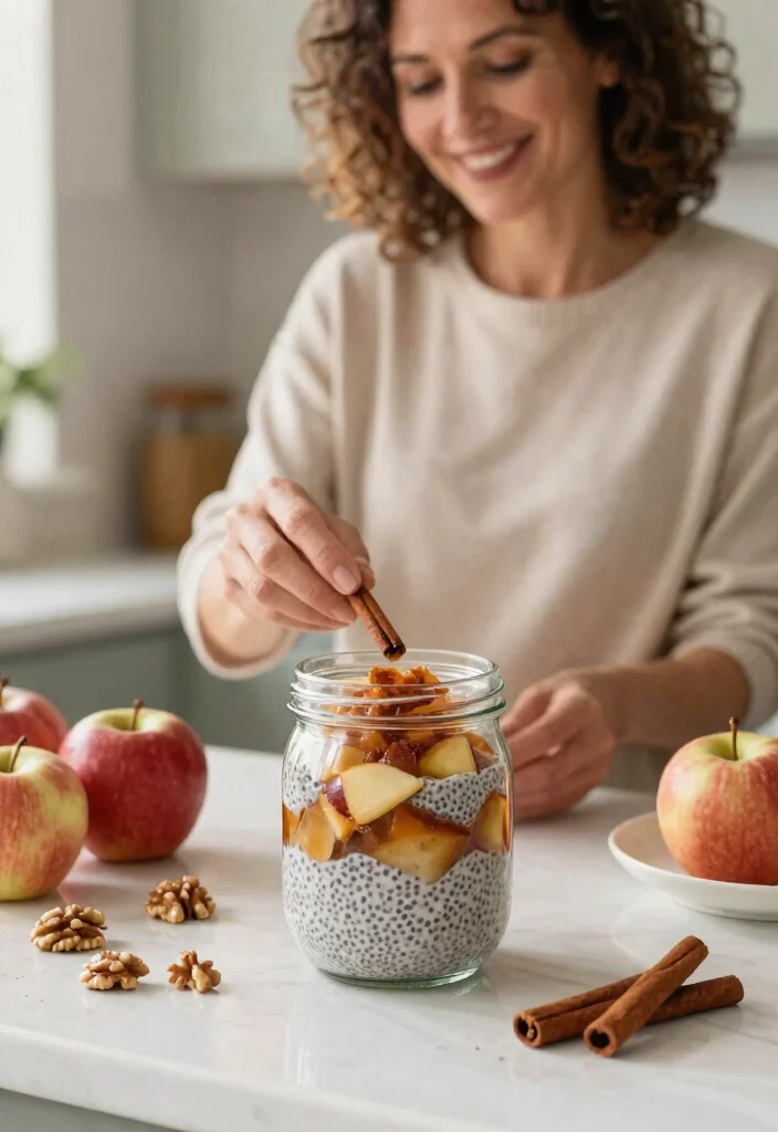 10 Chia Pudding Breakfast Recipes That Hold Layers When Jarred - 4. Cinnamon Apple Pie Chia Pudding 1