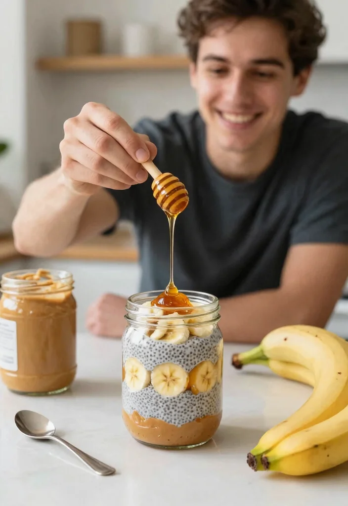 10 Chia Pudding Breakfast Recipes That Hold Layers When Jarred - 5. Peanut Butter Banana Chia Pudding 1