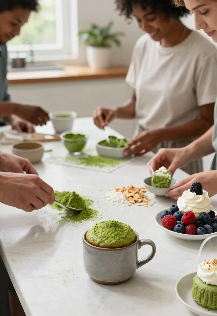 10 Light Mug Cake Ideas That Actually Taste Moist - 6. Matcha Mug Cake 1