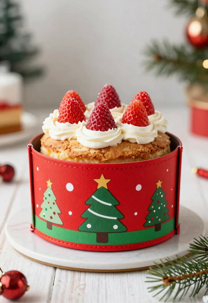 12 Christmas Cake Packaging Ideas That Protect Frosting - 10. Customizable Cake Sleeves 1