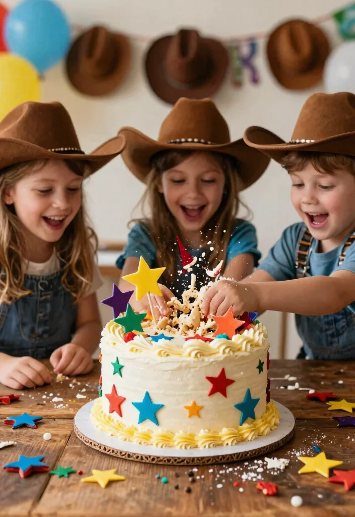 12 Cowboy Smash Cake Ideas That Hold Shape Through the Smash - 6. Rodeo Star Cake 1